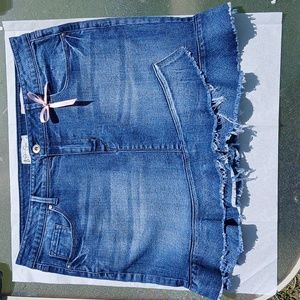 Jessica simpson kiss me ruffle mini skirt size 32/XL, customized